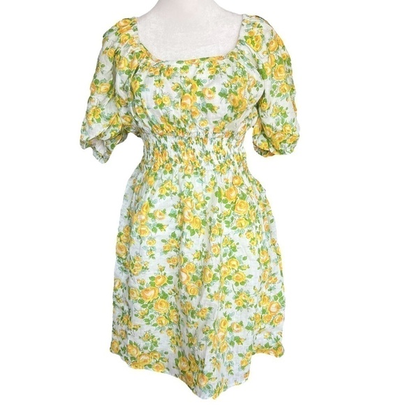 FAITHFULL THE BRAND Axel Mini Dress Morello Floral Print - Picture 6 of 10